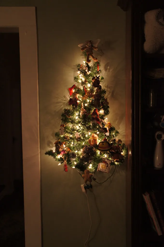 4. Wall-Mounted or Floating Christmas Trees